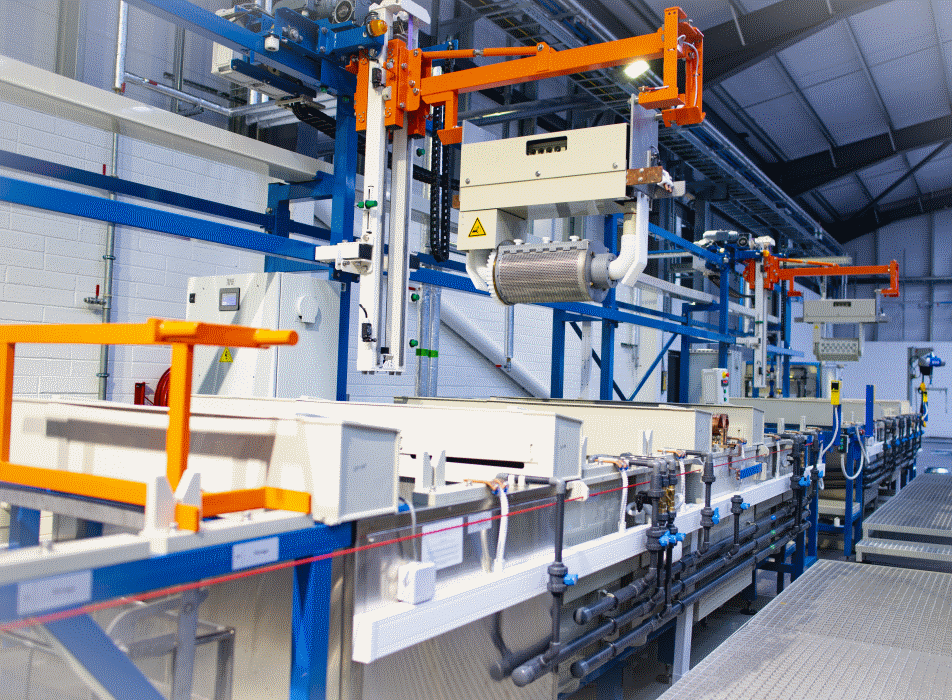 Automatic  passivation line