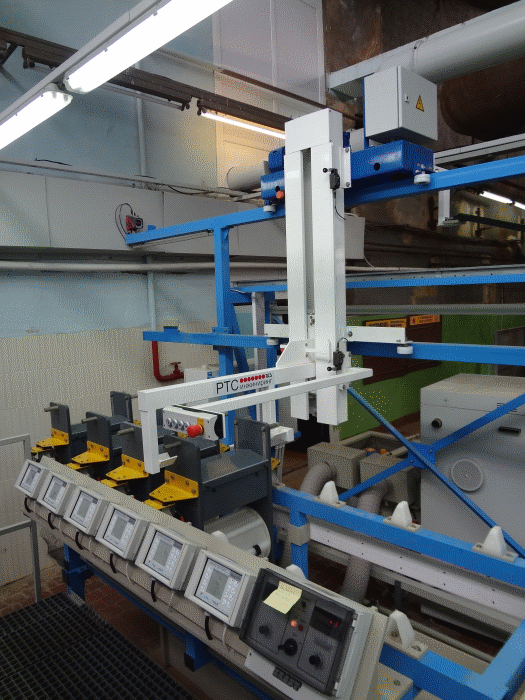 Semiautomatic Ni electro plating line