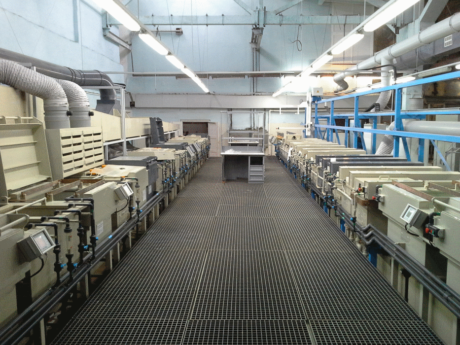 Various  electroplating lines